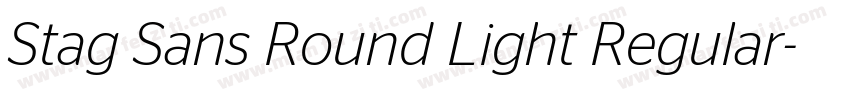 Stag Sans Round Light Regular字体转换